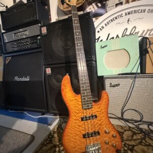 Fender Jazz Bass Deluxe 4 Amber Quilt 2005