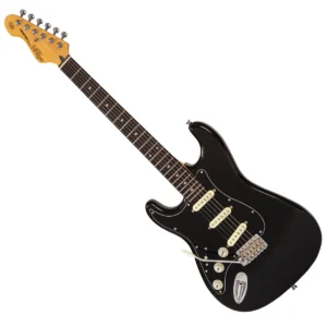 Vintage LHV60 Maple Coaster Series Electric Guitar Pack Left Handed ~ Boulevard Black