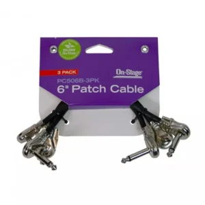 On-Stage 6" Patch Cable ~ 3 Pack